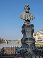 Bust of Benvenuto Cellini on the Ponte Vecchio