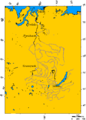 Yenisei basin map