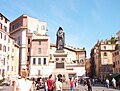 Giordano Bruno statue in Campo de' Fiori