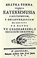 Small tenet of the Great Cathecism (Krátka summa velikoga katekizmussa) – the first prekmurian catholic printed book, by Miklós Küzmics (1780)