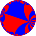 Uniform tiling of hyperbolic plane, 8o8o8x. Generated by Python code at User:Tamfang/programs.