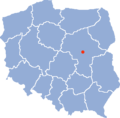 English: Position of Warsaw in relation to Poland and its voivodships Polski: Warszawa w Polsce