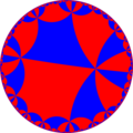 Uniform tiling of hyperbolic plane, 4o4o6x Generated by Python code at User:Tamfang/programs