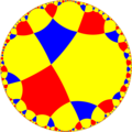 Uniform tiling of hyperbolic plane, 4x7x7o. Generated by Python code at User:Tamfang/programs.