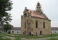 Orthodox church under renovation inside the Medzhybizh fortress in Ukraine.