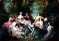 Eugénie, Empress of the French and her Ladies in Waiting