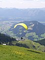 Paragliding start at Hohe Salve Tyrol 3