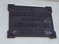 Español: Placa de homenaje en calle 2 esq. 532. En el año 1984 se impone el nombre de Dr. Francisco José Laborde a la calle 2 en Tolosa.