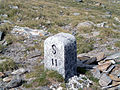 Borderstone between Italy and Switzerland