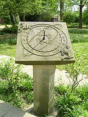 Sundial in Focke Garten in Bremen