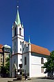 Deutsch: Schlosskirche mit Brunnen, Cottbus