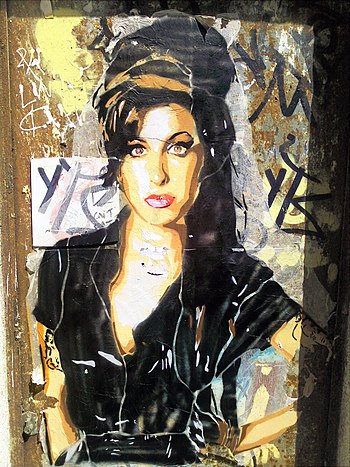 Graffiti of Amy Winehouse, Barcelona, 2011