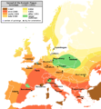 English translation of pestilence map