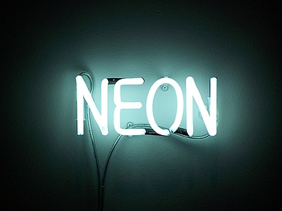 Neon sign with text “Neon”