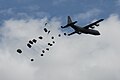 RDAF C-130J during tactical air drop