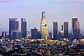 Downtown L.A., half an hour before sunset