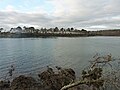 Le camping Saint-Laurent (en La Forêt-Fouesnant) vu de la Pointe de Stang Bihan (en Concarneau)