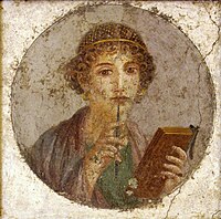 1st c. BC English: So called "Sappho", Pompeii