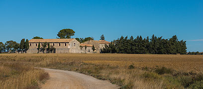 Mas des Quinze, Villeneuve-lès-Maguelone, Hérault, France. View from Southwest in 2013.