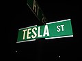 Tesla Street located in Shoreham, Long Island, NY where Nikola Tesla's lab/museum is located.