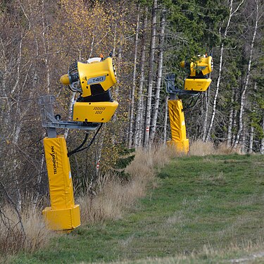 Snowmaking guns, Lower Austria, (off-season)