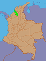 Location of Sucre Department in Colombia