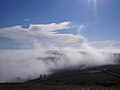 Nuages à l'assaut du mont saint-Michel-de-Brasparts