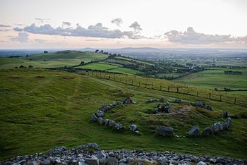 Views from Loughcrew Passage Tomb near Oldcastle, County Meath Photograph: Stephen Keaveny Licensing: CC-BY-SA-4.0