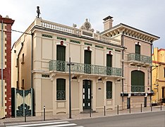 Historical building Villa Thérè in Banyuls-sur-Mer, France.