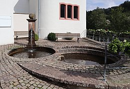 Fountain at Cistercian monastery Sankt Thomas, Germany.