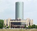 View from the other riverside. In front the Hyatt Regency Cologne