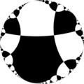 Uniform tiling of the hyperbolic plane by apeirogons.