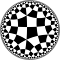 Isohedral tiling of hyperbolic plane.