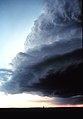 Supercell with shelf cloud