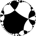 Isohedral tiling of hyperbolic plane.