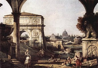 Arch of Constantin, by Canaletto 1742-1747