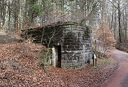 Former horse station (1940), one of five Siegfried Line bunkers near Zemmer-Rodt, Germany.