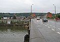 Andenne seen from the bridge over the river Meuse.