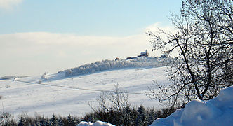 Blick zum Komáří hůrka Mückentürmchen von Fürstenau