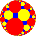 Uniform tiling of hyperbolic plane, x5x∞x. Generated by Python code at User:Tamfang/programs.