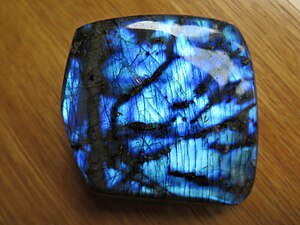 "Labradorite_Blue.JPG" by User:Awiejekeal