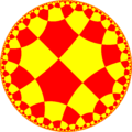 Uniform tiling of hyperbolic plane, o5x5o Generated by Python code at User:Tamfang/programs