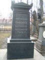 The Krylov's grave at the Tikhvin Cemetery in Saint Petersburg.