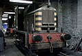 01002 and 01001 (withdrawn, at the rear) inside the shed at Holyhead Breakwater on 19 August 1980