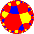 Uniform tiling of hyperbolic plane, 4o6x6x Generated by Python code at User:Tamfang/programs