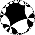 Isohedral tiling of hyperbolic plane.