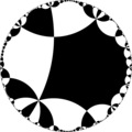 Isohedral tiling of hyperbolic plane.