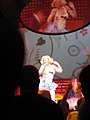 American singer Gwen Stefani in a performance inspired by the Alice books.