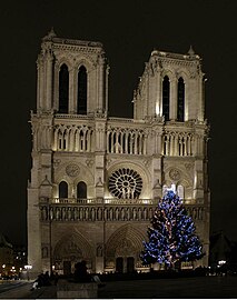 Christmas tree at night, 2008