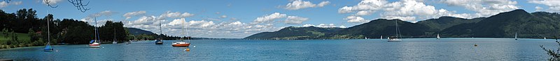 Attersee von Zell, Blick nach Nordosten